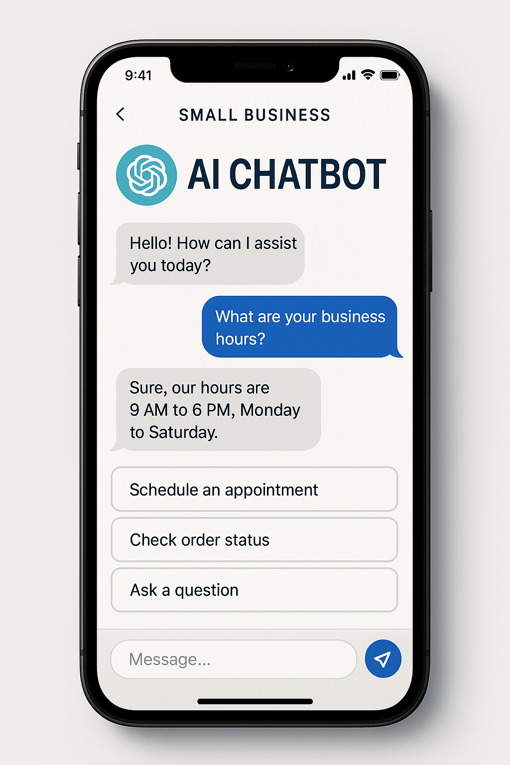 AI chatbot for small business